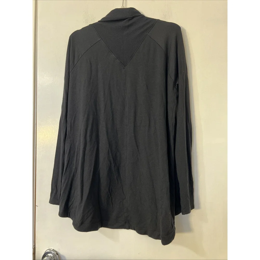 Athleta Womens Pranayma Wrap Cardigan Black Size M‎ Pockets